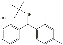 2-{[(2,4-dimethylphenyl)(phenyl)methyl]amino}-2-methylpropan-1-ol 구조식 이미지