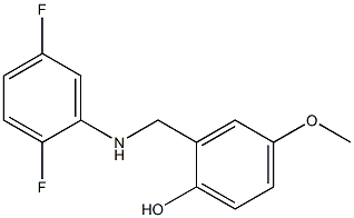 2-{[(2,5-difluorophenyl)amino]methyl}-4-methoxyphenol 구조식 이미지