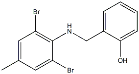 2-{[(2,6-dibromo-4-methylphenyl)amino]methyl}phenol Structure