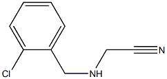 2-{[(2-chlorophenyl)methyl]amino}acetonitrile Structure