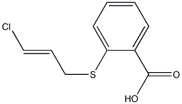 2-{[(2E)-3-chloroprop-2-enyl]thio}benzoic acid Structure