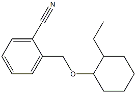 2-{[(2-ethylcyclohexyl)oxy]methyl}benzonitrile Structure