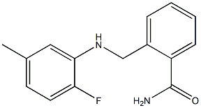 2-{[(2-fluoro-5-methylphenyl)amino]methyl}benzamide 구조식 이미지