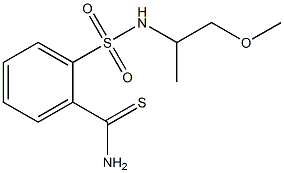 2-{[(2-methoxy-1-methylethyl)amino]sulfonyl}benzenecarbothioamide Structure