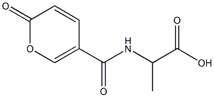 2-{[(2-oxo-2H-pyran-5-yl)carbonyl]amino}propanoic acid Structure