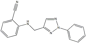 2-{[(2-phenyl-2H-1,2,3-triazol-4-yl)methyl]amino}benzonitrile 구조식 이미지