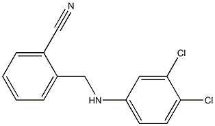 2-{[(3,4-dichlorophenyl)amino]methyl}benzonitrile Structure