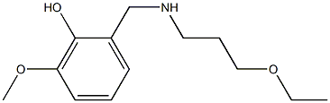 2-{[(3-ethoxypropyl)amino]methyl}-6-methoxyphenol 구조식 이미지