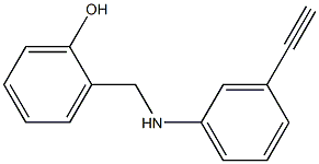 2-{[(3-ethynylphenyl)amino]methyl}phenol 구조식 이미지