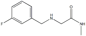 2-{[(3-fluorophenyl)methyl]amino}-N-methylacetamide 구조식 이미지