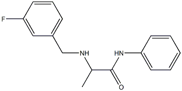 2-{[(3-fluorophenyl)methyl]amino}-N-phenylpropanamide 구조식 이미지