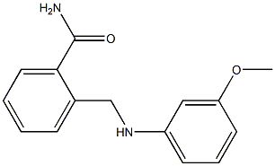 2-{[(3-methoxyphenyl)amino]methyl}benzamide 구조식 이미지