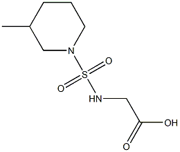 2-{[(3-methylpiperidine-1-)sulfonyl]amino}acetic acid Structure