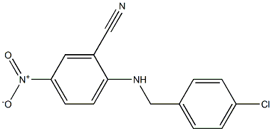 2-{[(4-chlorophenyl)methyl]amino}-5-nitrobenzonitrile Structure