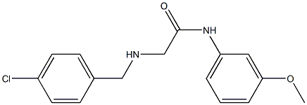 2-{[(4-chlorophenyl)methyl]amino}-N-(3-methoxyphenyl)acetamide Structure