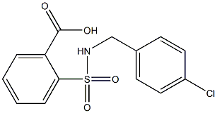 2-{[(4-chlorophenyl)methyl]sulfamoyl}benzoic acid 구조식 이미지