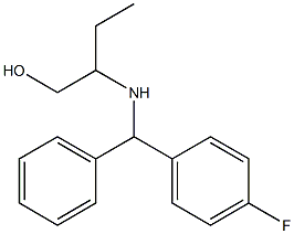 2-{[(4-fluorophenyl)(phenyl)methyl]amino}butan-1-ol Structure