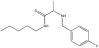 2-{[(4-fluorophenyl)methyl]amino}-N-pentylpropanamide 구조식 이미지