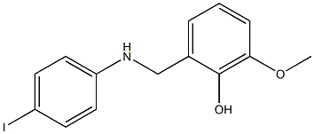 2-{[(4-iodophenyl)amino]methyl}-6-methoxyphenol 구조식 이미지