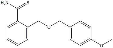 2-{[(4-methoxyphenyl)methoxy]methyl}benzene-1-carbothioamide 구조식 이미지