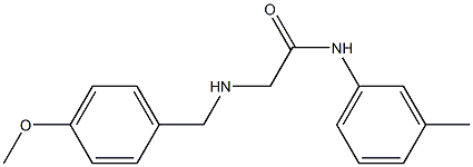 2-{[(4-methoxyphenyl)methyl]amino}-N-(3-methylphenyl)acetamide 구조식 이미지