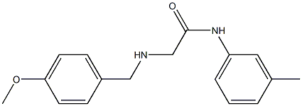 2-{[(4-methoxyphenyl)methyl]amino}-N-(3-methylphenyl)acetamide Structure