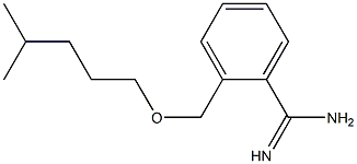 2-{[(4-methylpentyl)oxy]methyl}benzene-1-carboximidamide Structure