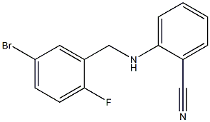 2-{[(5-bromo-2-fluorophenyl)methyl]amino}benzonitrile Structure