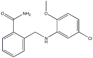 2-{[(5-chloro-2-methoxyphenyl)amino]methyl}benzamide 구조식 이미지