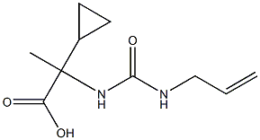 2-{[(allylamino)carbonyl]amino}-2-cyclopropylpropanoic acid Structure