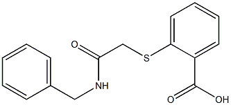 2-{[(benzylcarbamoyl)methyl]sulfanyl}benzoic acid Structure