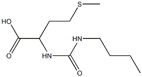 2-{[(butylamino)carbonyl]amino}-4-(methylthio)butanoic acid 구조식 이미지