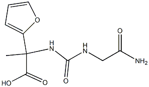 2-{[(carbamoylmethyl)carbamoyl]amino}-2-(furan-2-yl)propanoic acid 구조식 이미지