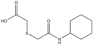 2-{[(cyclohexylcarbamoyl)methyl]sulfanyl}acetic acid 구조식 이미지