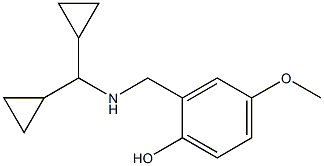 2-{[(dicyclopropylmethyl)amino]methyl}-4-methoxyphenol Structure