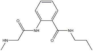 2-{[(methylamino)acetyl]amino}-N-propylbenzamide 구조식 이미지