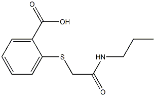 2-{[(propylcarbamoyl)methyl]sulfanyl}benzoic acid Structure