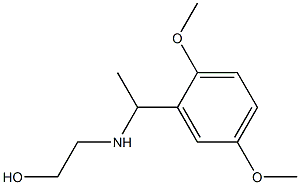 2-{[1-(2,5-dimethoxyphenyl)ethyl]amino}ethan-1-ol 구조식 이미지