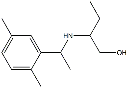 2-{[1-(2,5-dimethylphenyl)ethyl]amino}butan-1-ol 구조식 이미지