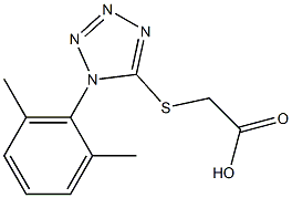 2-{[1-(2,6-dimethylphenyl)-1H-1,2,3,4-tetrazol-5-yl]sulfanyl}acetic acid Structure