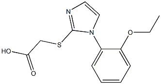 2-{[1-(2-ethoxyphenyl)-1H-imidazol-2-yl]sulfanyl}acetic acid 구조식 이미지