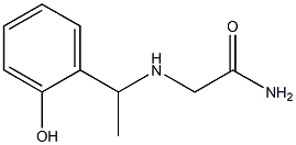 2-{[1-(2-hydroxyphenyl)ethyl]amino}acetamide 구조식 이미지