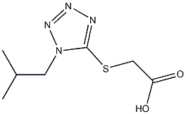 2-{[1-(2-methylpropyl)-1H-1,2,3,4-tetrazol-5-yl]sulfanyl}acetic acid 구조식 이미지