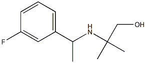 2-{[1-(3-fluorophenyl)ethyl]amino}-2-methylpropan-1-ol 구조식 이미지