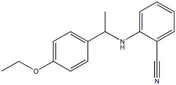 2-{[1-(4-ethoxyphenyl)ethyl]amino}benzonitrile 구조식 이미지