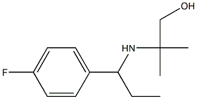 2-{[1-(4-fluorophenyl)propyl]amino}-2-methylpropan-1-ol Structure