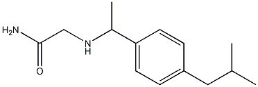 2-{[1-(4-isobutylphenyl)ethyl]amino}acetamide Structure