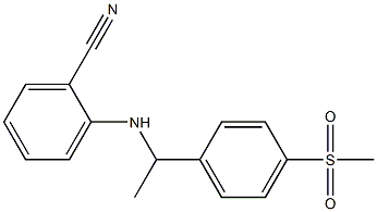 2-{[1-(4-methanesulfonylphenyl)ethyl]amino}benzonitrile 구조식 이미지