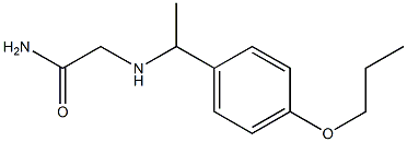 2-{[1-(4-propoxyphenyl)ethyl]amino}acetamide Structure