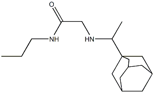 2-{[1-(adamantan-1-yl)ethyl]amino}-N-propylacetamide 구조식 이미지